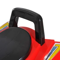 HOMCOM Quad Jucarie pentru Copii cu 4 Roti Claxon Muzica Lumini 60 × 38 × 42cm in PP Rosu(m-12)