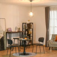 HOMCOM Lampadar Vintage Stil Industrial Lampadar de salon negru reglabil(m-2)