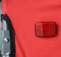 PawHut Remorcă de Bicicletă pentru Câini cu Punct de Atașare, Ferestre Laterale și Steguleț, 130x73x90 cm, Roșu(m-9)