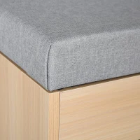 HOMCOM banca din lemn pentru pantofi, 80x30x48cm(m-10)