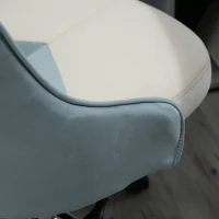 Vinsetto Scaun Rotativ Basculant pentru Birou si Casa, Inaltime Ajustabila Bej(m-10)