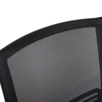 Vinsetto Scaun cu Roti de Birou in Tesatura din Plasa Negru(m-4)