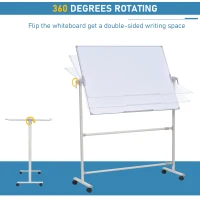 Vinsetto Tabla Magnetica Alba Sevalet Fata Dubla Stilou Traversa Reglabila(m-6)
