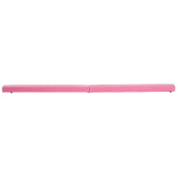 Homcom Barna pentru Gimnastica pentru Antrenament Captusita din Lemn, Roz, 240x10x6.5cm(m-5)