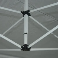 Outsunny Gazebo Pliabil tip Acordeon, Alb, 4.5x3m(m-6)