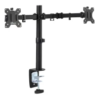 Vinsetto Suport pentru Monitor Dublu pentru Birou Inaltime si Inclinare Reglabile(m-1)