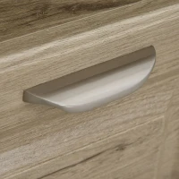 HomCom dulapior cu rafturi, 72x55x76 cm, lemn natural(m-8)