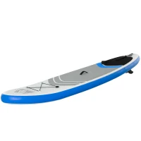 HOMCOM Placa SUP gonflabila cu Accesorii incluse Stand Up Paddle Albastru si Alb(m-1)