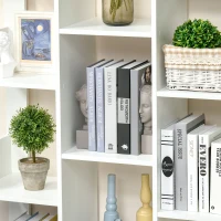 Mobilier Biblioteca tip Copac HOMCOM cu 13 Etajere din Lemn PAL, 96x30x150cm(m-8)