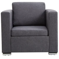 HOMCOM fotoliu modern, 81x73x78cm, gri(m-4)