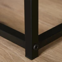 HOMCOM Noptiera cu 2 sertare Baza din metal, Camera de zi si Birou(m-10)