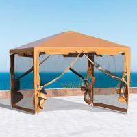 Outsunny Cort pentru Foișor Pliant cu Plasa de tantari din Metal si PE(m-2)