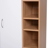 Homcom Dulap de Perete 2 Usi – Lemn cu Rafturi Reglabile 80×32×90,5 cm(m-10)