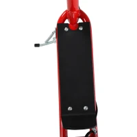 HOMCOM Trotineta cu Ghidon Reglabil, Roti Mari Frana si Cadru din Otel Rosu(m-8)