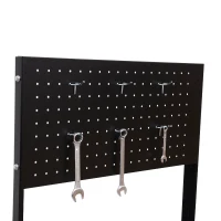 HomCom Cărucior scule pentru Atelier cu Sertar Negru și Portocaliu 61.5 x 33 x 76cm(m-9)