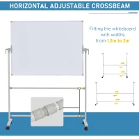 Vinsetto Tabla Magnetica Alba Sevalet Fata Dubla Stilou Traversa Reglabila(m-5)