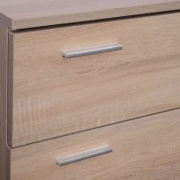 Homcom Set Hol 3 Piese – Dulap Pantofi, Cuier cu Oglinda, Design Lemn(m-10)