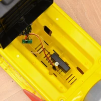 HOMCOM Masina pentru Copii 18-36 Luni Ride-on cu Betoniera Lumini Sunete(m-9)