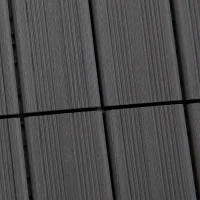 Outsunny, gresie exterior, set de 11 placi, 30x30x2.2 cm, gri(m-10)