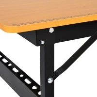 HOMCOM Masa de lucru pliabila pentru bricolaj din otel si MDF 100L x 60W x 75.5A cm(m-9)