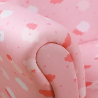 HOMCOM Scaun pentru copii captusit cu suport picioare care se poate extrage 57x42x45cm(m-8)