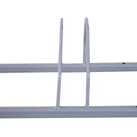 Homcom Rastel pentru 5 Biciclete Solid din Otel Argintiu 140.5 x 30 x 21.5cm(m-6)