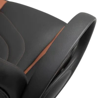 Vinsetto Scaun Ergonomic pentru Jucatori Gaming sau Birou Reglabil din Piele Maro si Neagra 62.5x69x109-119cm(m-8)