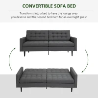 HomCom canapea extensibila cu spatar reglabil, 200x79x96 cm(m-4)