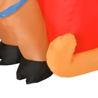 HOMCOM Mos Craciun Gonflabil cu Sanie cu Reni Om de Zapada si Lumini LED(m-8)