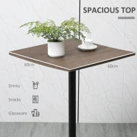 HomCom masa inalta pentru bar, 60x60x103 cm(m-4)
