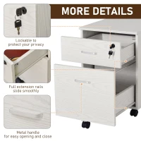 Vinsetto Dulap cu Sertar, pentru depozitare documente, 40 x 44 x 54.6cm(m-8)