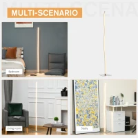 Lampa cu picior HOMCOM Lampa de podea Design Lampa de podea cu LED de 144 cm(m-8)