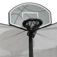 Homcom Trambulina Elastica cu Cos Basket si Plasa Siguranta Φ366 x 260A cm(m-4)