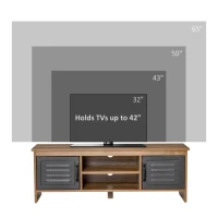 HomCom comoda TV stil industrial, cu sertare, 109x35x38cm(m-5)