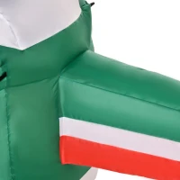 HOMCOM Mos Craciun gonflabile pe elicopter 4 lumini cu LED-uri, pentru exterior(m-8)