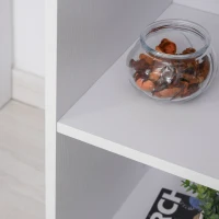 HOMCOM birou unghiular cu forma L, 117x82x74 cm, alb(m-10)