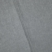 HOMCOM Set Fotoliu cu Pouf pentru picioare, Capitonate, din Metal si Tesatura Gri(m-8)