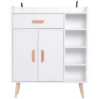 HOMCOM mobilier multifunctional, 80 x 29.5x96cm alb(m-4)