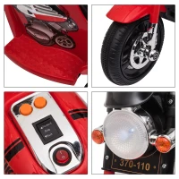 HOMCOM motocicleta electrica pentru copii, 87x46x54 cm, rosie(m-8)