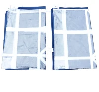 Outsunny 2 Pannelli laterali per gazebo pieghevole, blu, 3x2m(m-4)