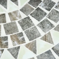 Outsunny Masuta de Gradina si Exterior din Metal si Ceramica Neagra(m-7)