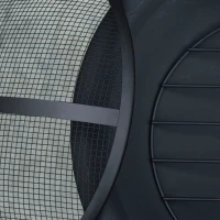 Outsunny Brazier de Gradina cu Capac pentru Arestarea Scanteilor Vatrai si Picioare Pliante(m-9)