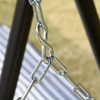 Outsunny Leagan pentru Gradina Suspendat pentru 2 Persoane din Lemn e Lanturi din Metal(m-10)