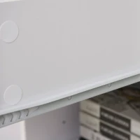 Homcom Birou Alb 104×48×95,5 cm – Lemn, Compact & Ideal pentru Acasa(m-9)