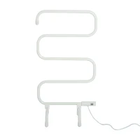 Homcom Suport uscat prosoape Electric 100W cu Forma S Alb 50x30x95cm(m-4)