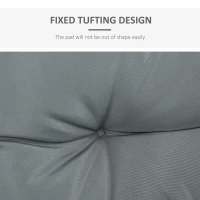 OutSunny Set 3 Perne pentru Canapea Paleti captusite in polister, Gri inchis(m-6)