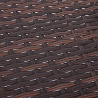 Outsunny Set 3 Masute de Gradina in PE Rattan,Maro(m-6)