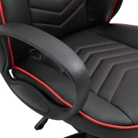 Vinsetto Fotoliu de Birou cu Invelis in Piele PU Premium Design Ergonomic Negru si Rosu(m-9)