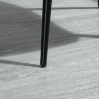 HOMCOM Set 2 Scaune Moderne Captusite pentru Sufragerie Stil Nordic Catifea Albastru(m-9)
