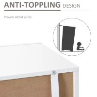 HOMCOM Dulapior cu Economisire Spatiu Multifunctional pentru Hol din Lemn Alb Lumini LED(m-6)